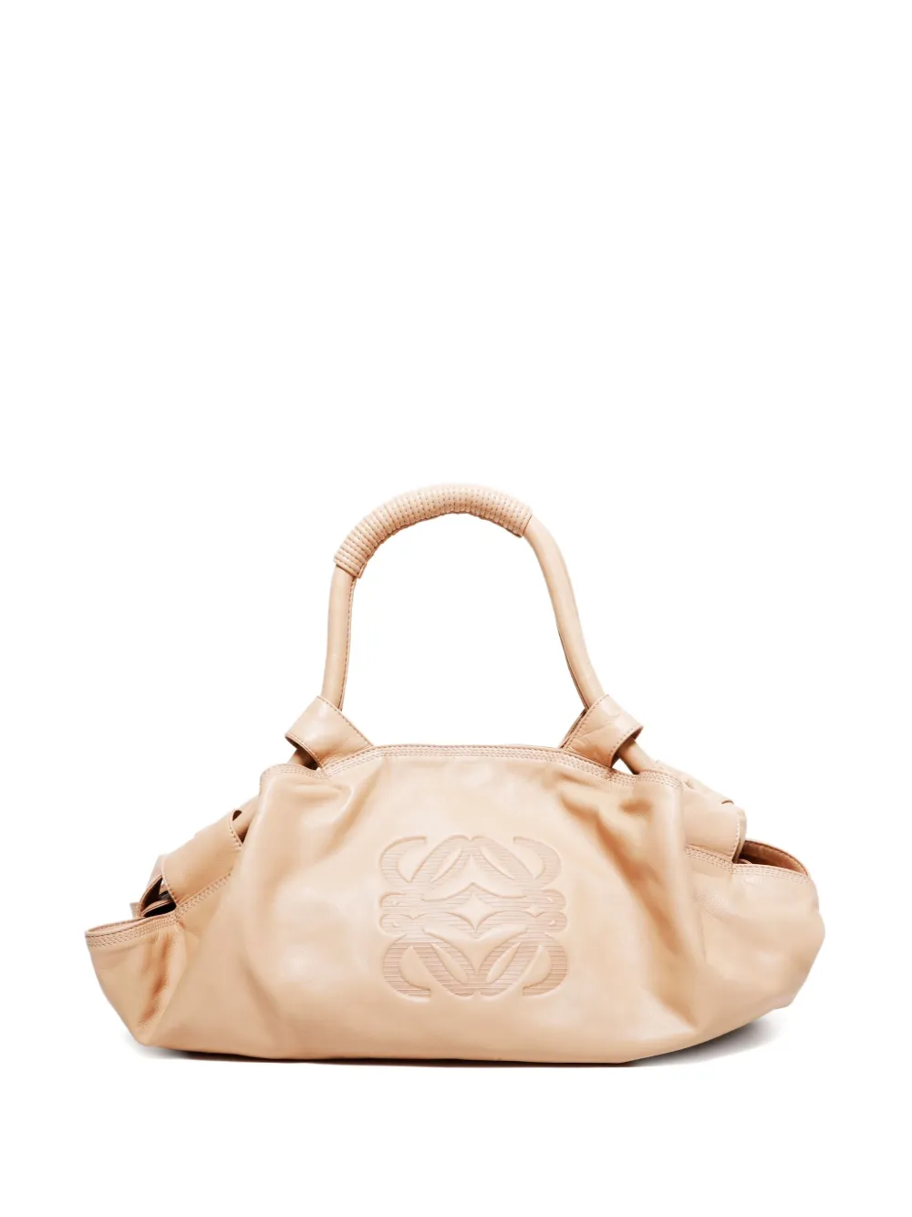 Loewe Pre-Owned 2000-2015s Aire leather debossed-logo handbag | Neutrals | Image 1
