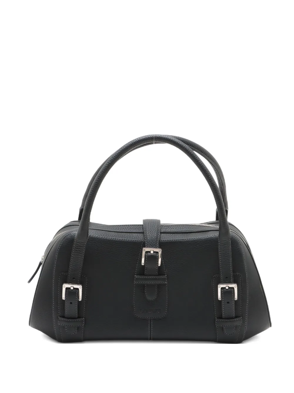 Loewe Pre-Owned 2000-2015s leather buckled handbag | Black | Image 1