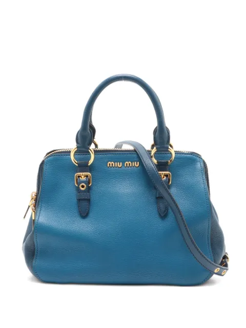 Miu Miu Pre-Owned شنطة عملية 'مادراس' جلد بمقبض علوي 2000-2015