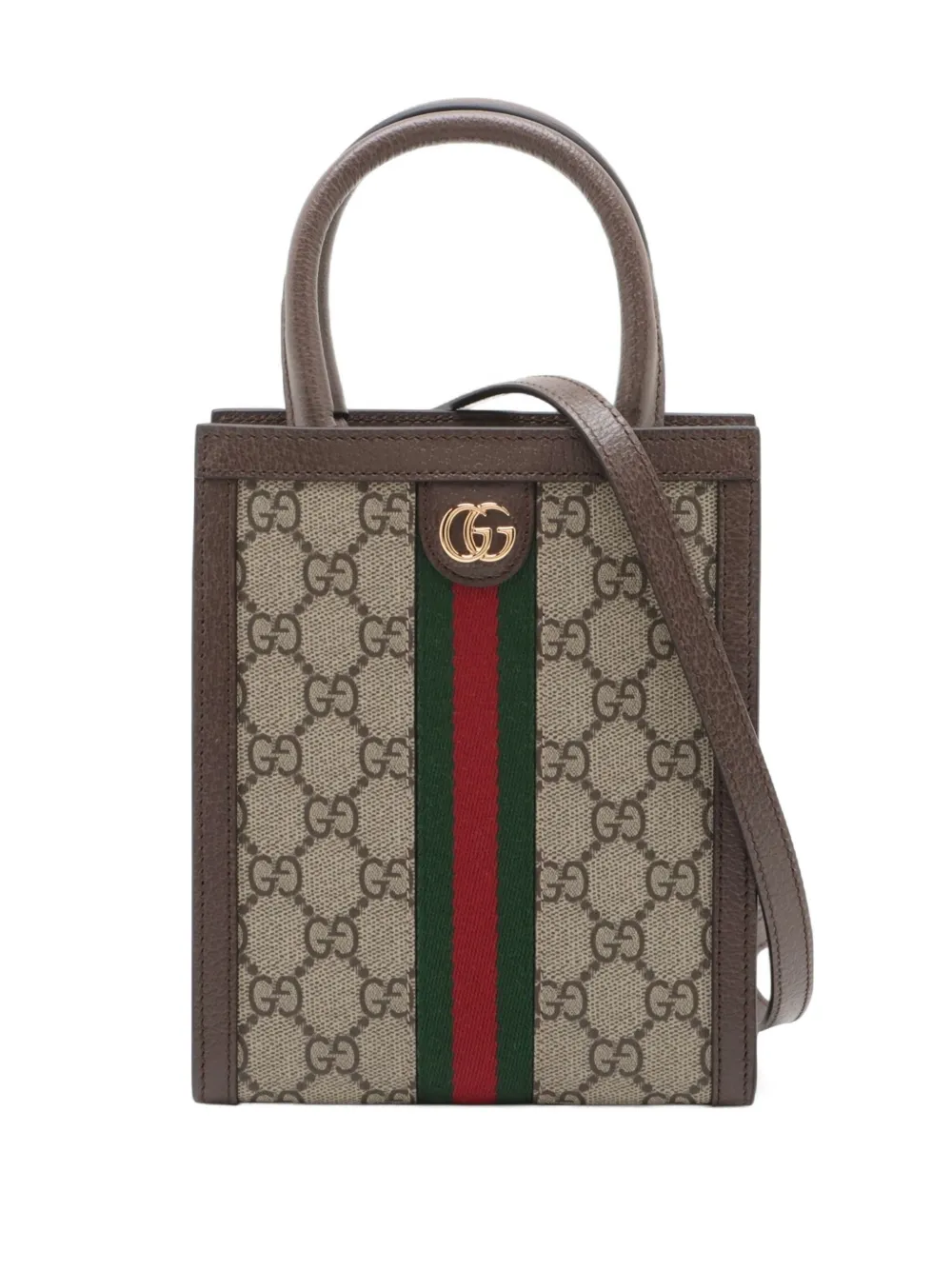 Gucci Pre-Owned 2000-2020 mini Ophidia tote bag | Neutrals | Image 1