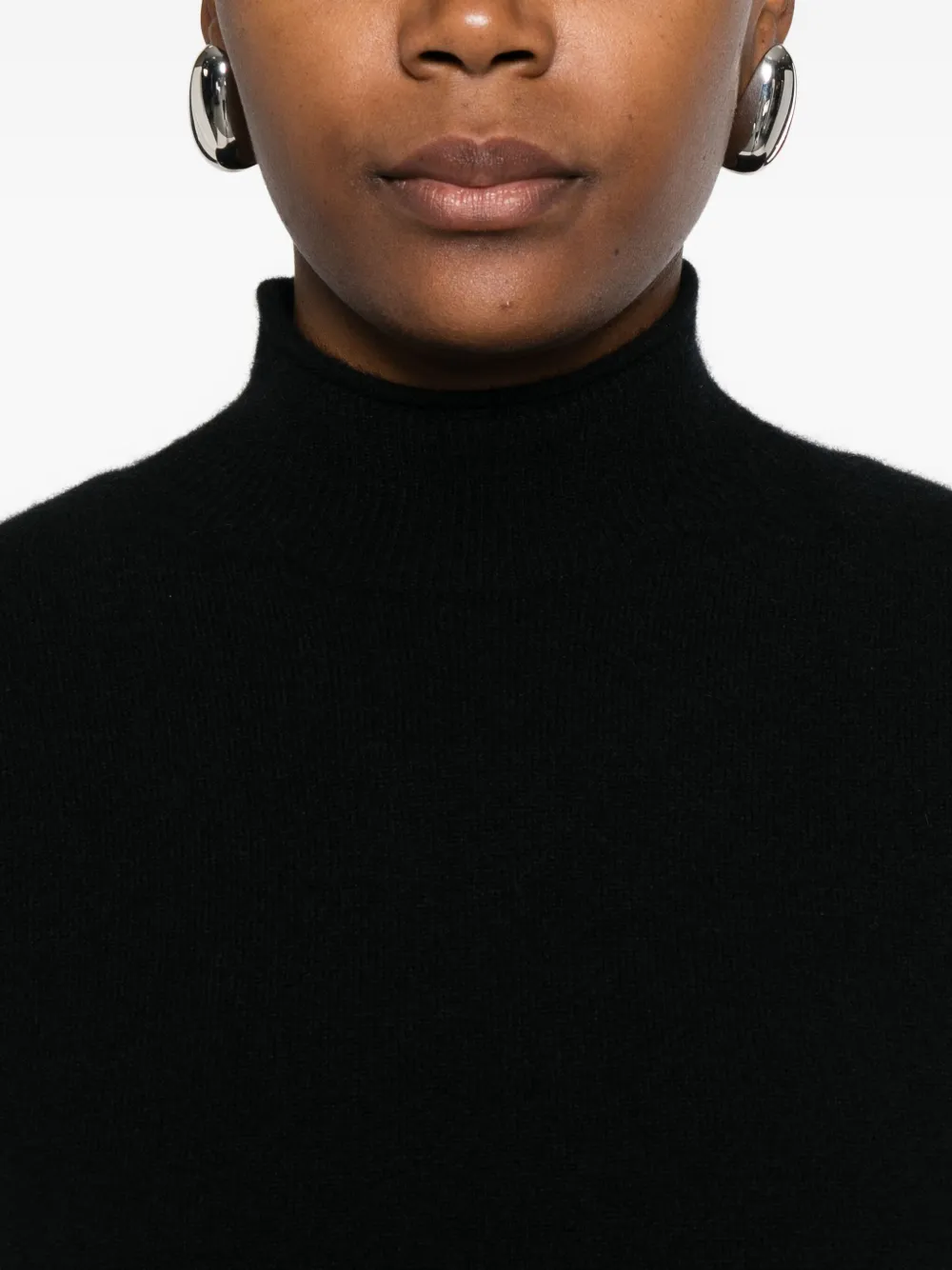 Drykorn Finia_2 High-neck Short-sleeves Sweater In Black