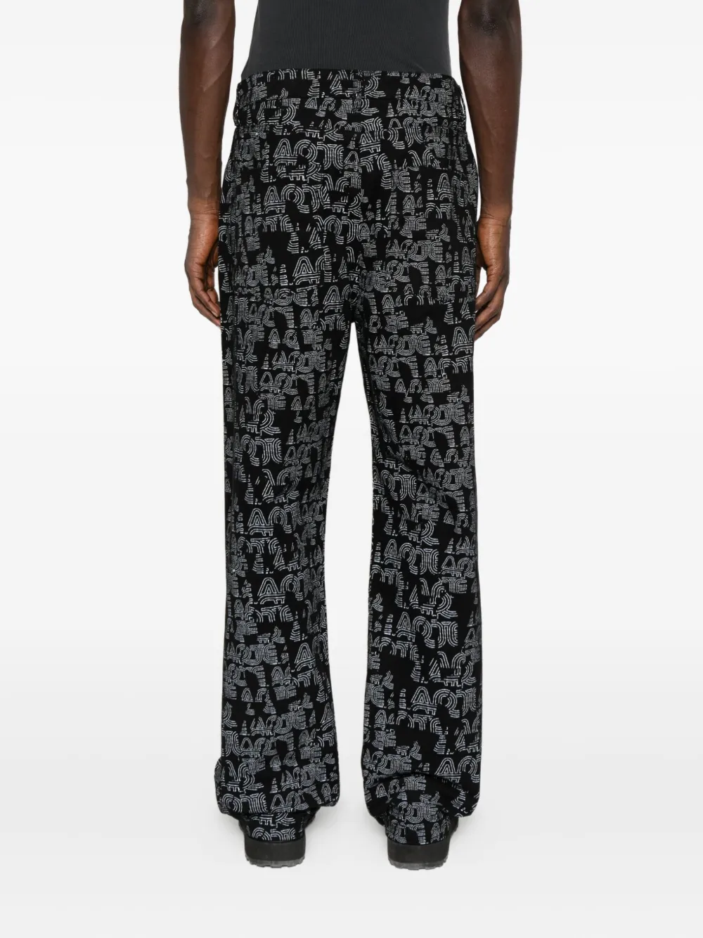 Arte Antwerp Broek met logoprint Zwart