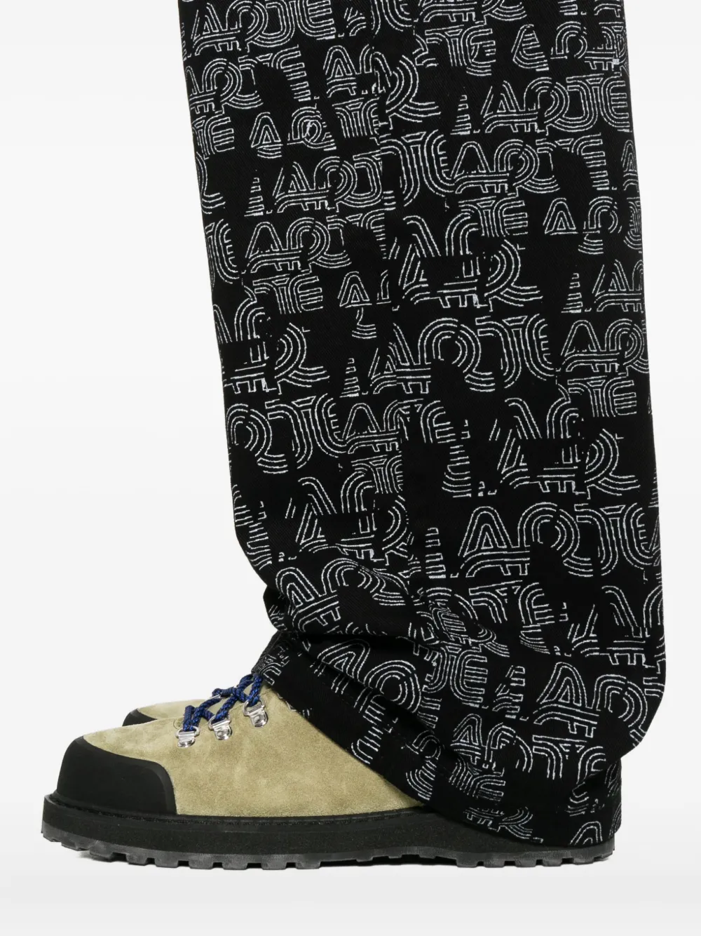 Arte Antwerp Broek met logoprint Zwart