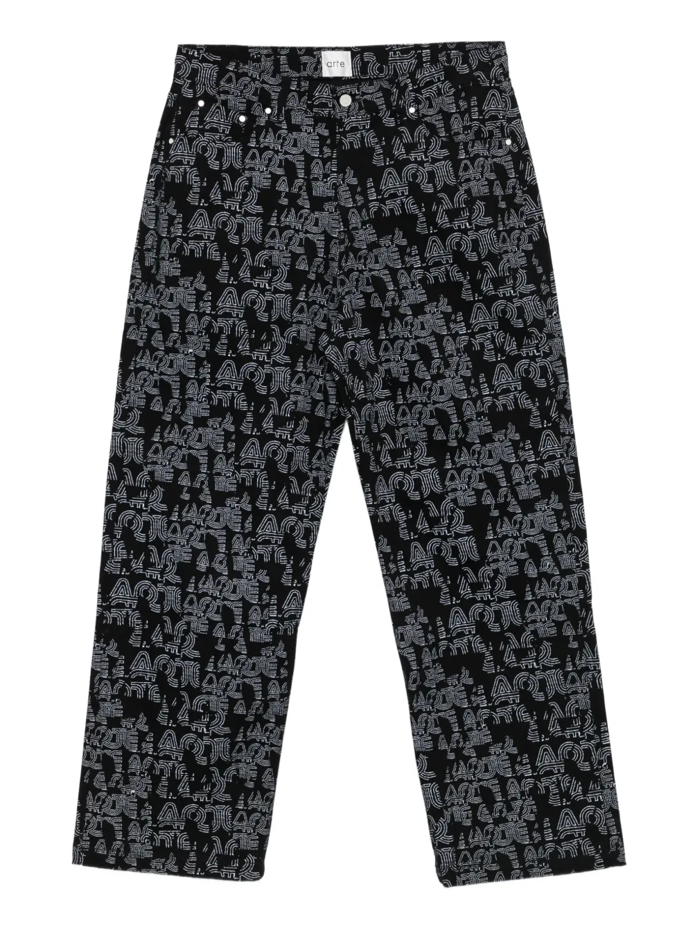 Arte Antwerp logo-print trousers | Black | Image 1