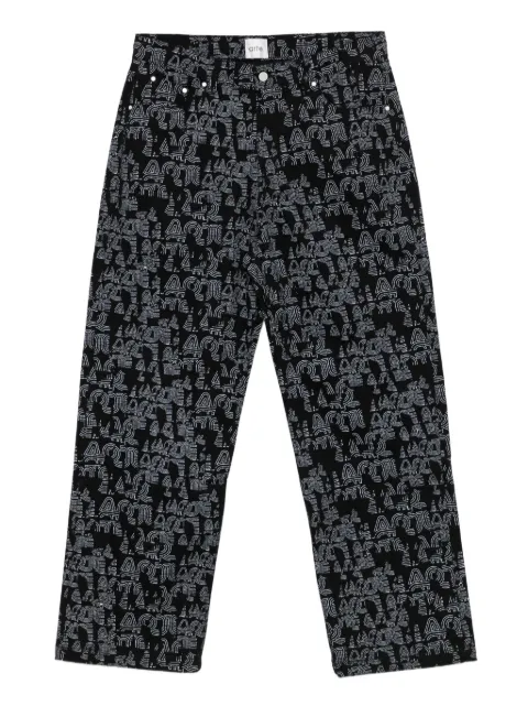 Arte Antwerp logo-print trousers
