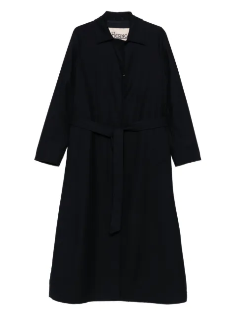 Herno notched-lapels belted coat