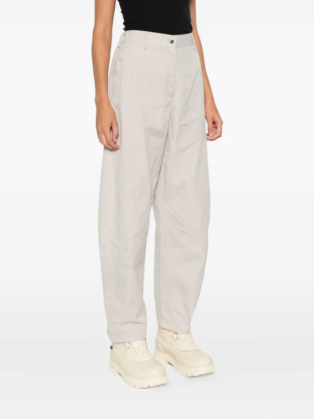 Herno Panelled Elasticated-waist Pants In White