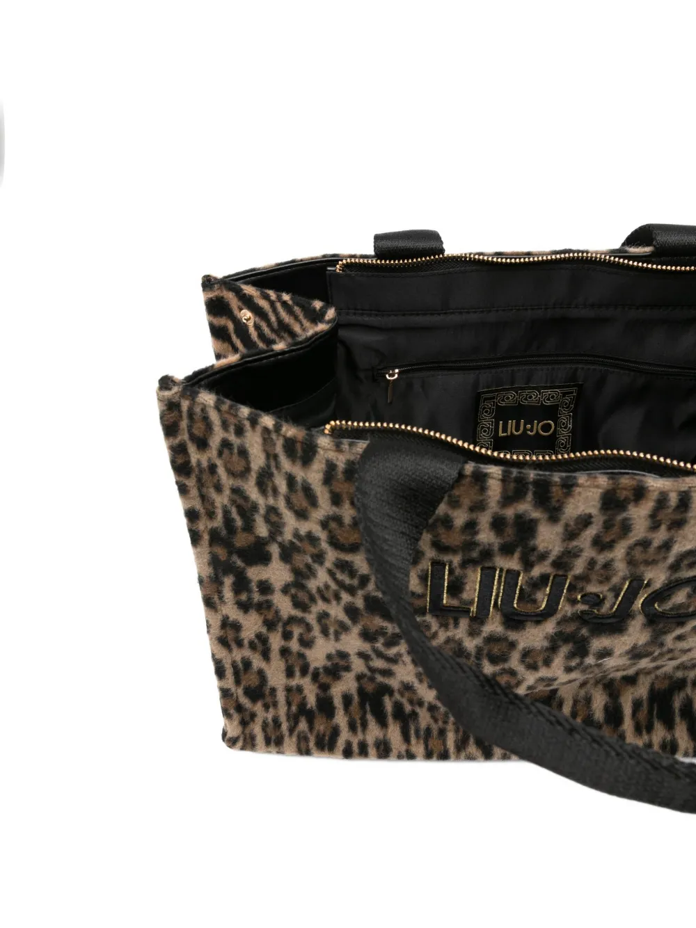 Liu •jo Leopard-print Tote Bag In Brown