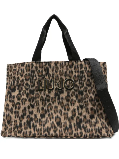 LIU JO leopard-print tote bag