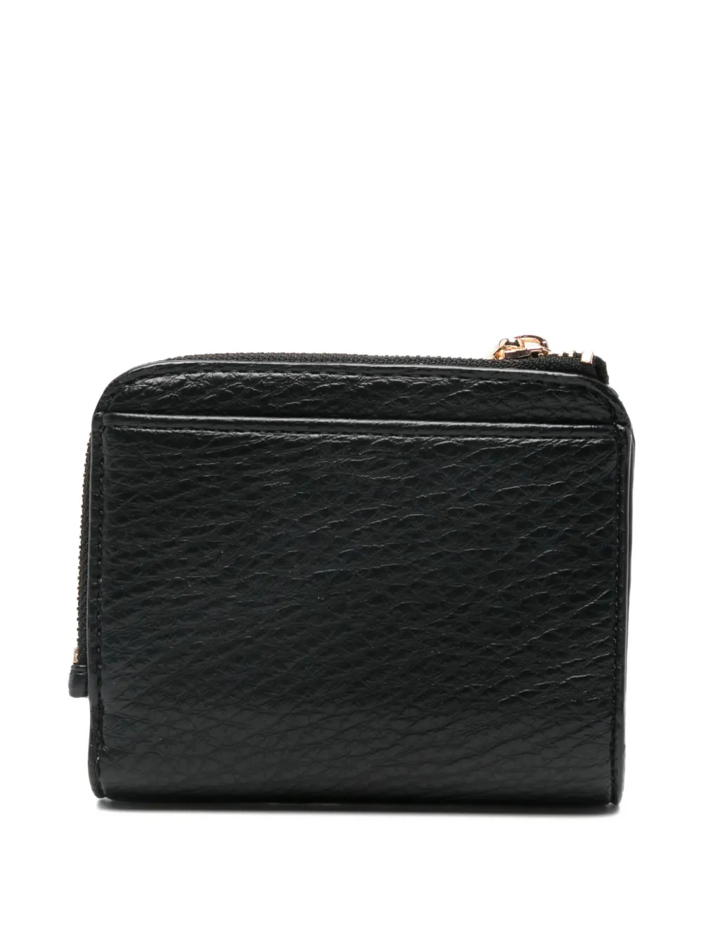 Liu •jo Black Wallet In Faux Leather With Zip In Black