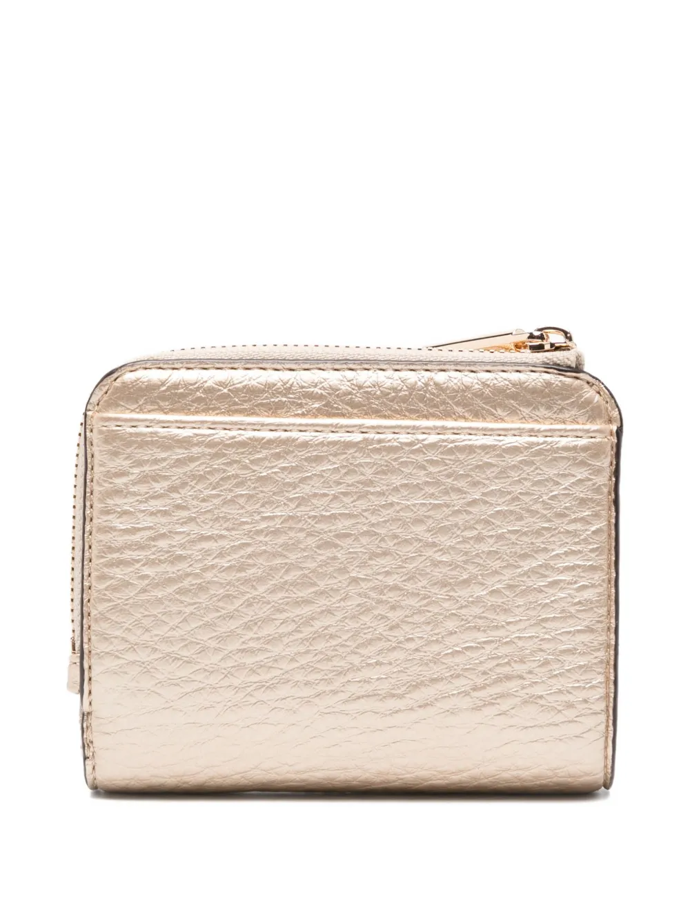 Liu •jo Caliwen Zip-around Leather Purse In Gold