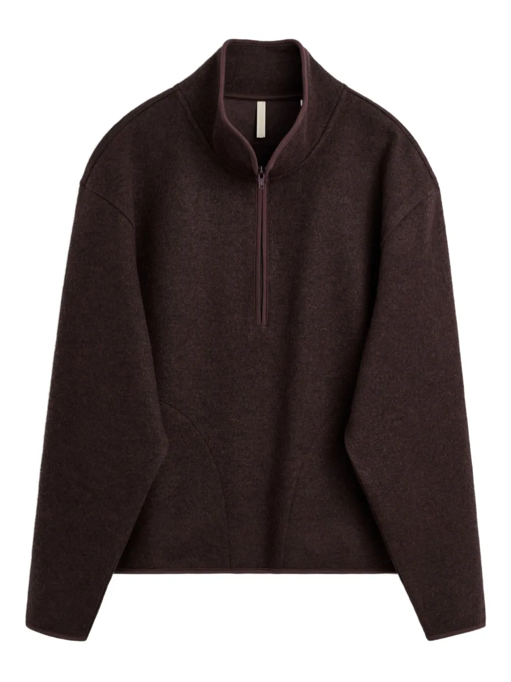 Sunflower half-zip wool sweater | Brown | Image 1