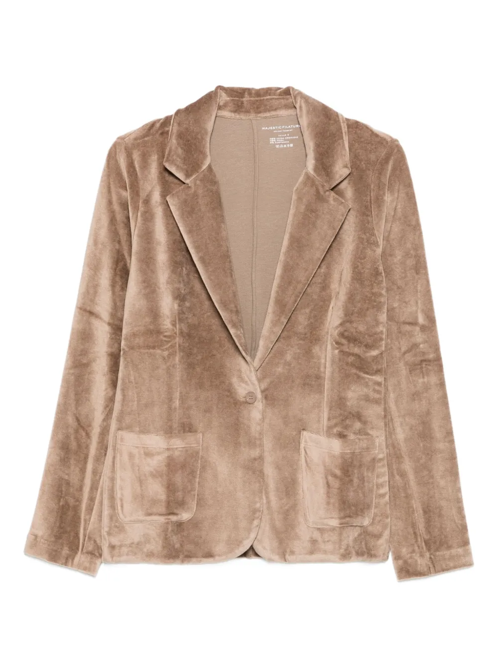 Majestic Filatures single-breasted fitted jacket | Neutrals | Image 1