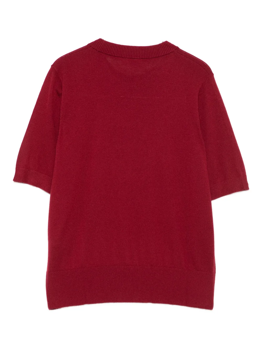 Liu •jo Logo-patch Short-sleeve T-shirt In Red