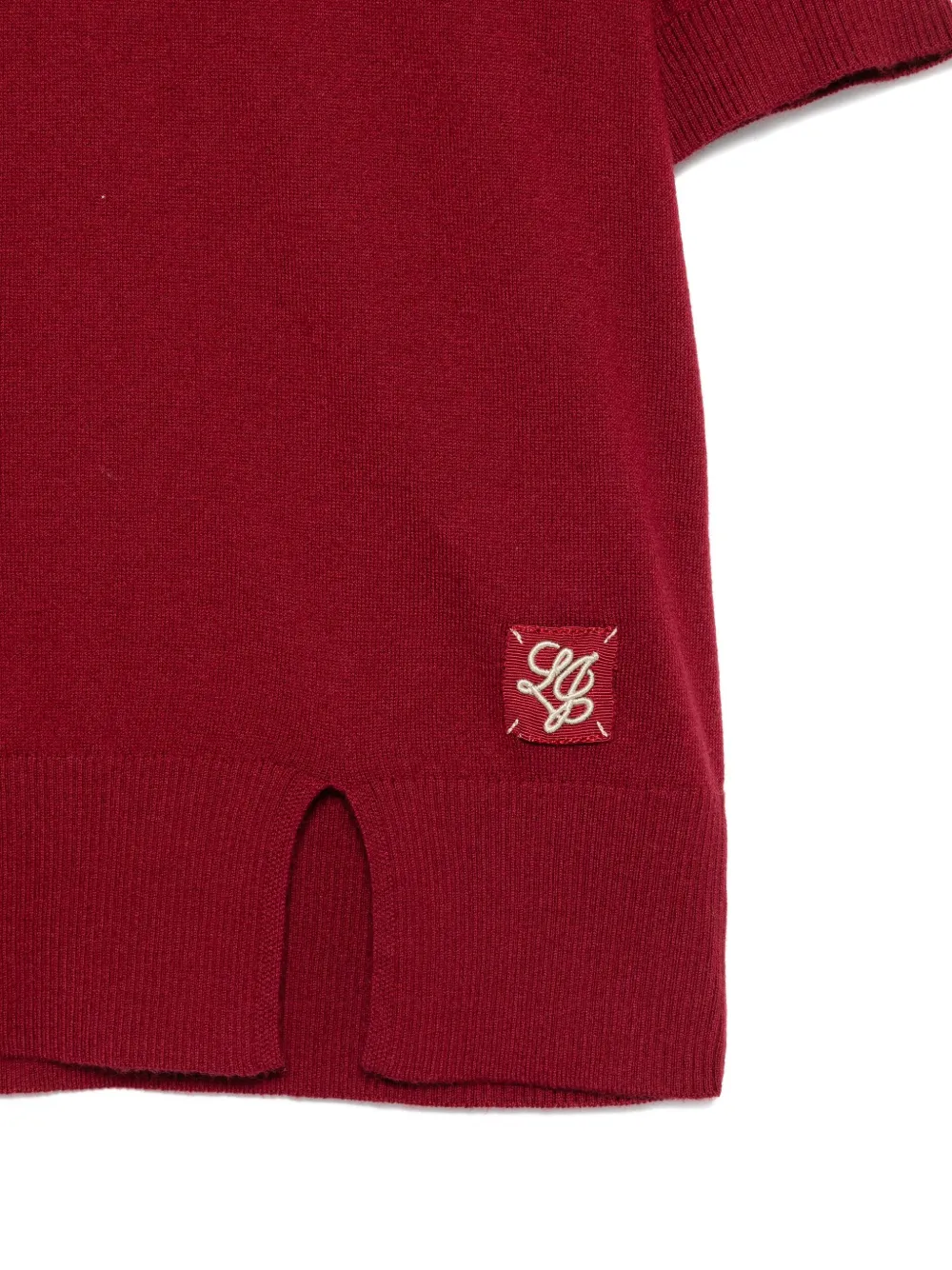 Liu •jo Logo-patch Short-sleeve T-shirt In Red