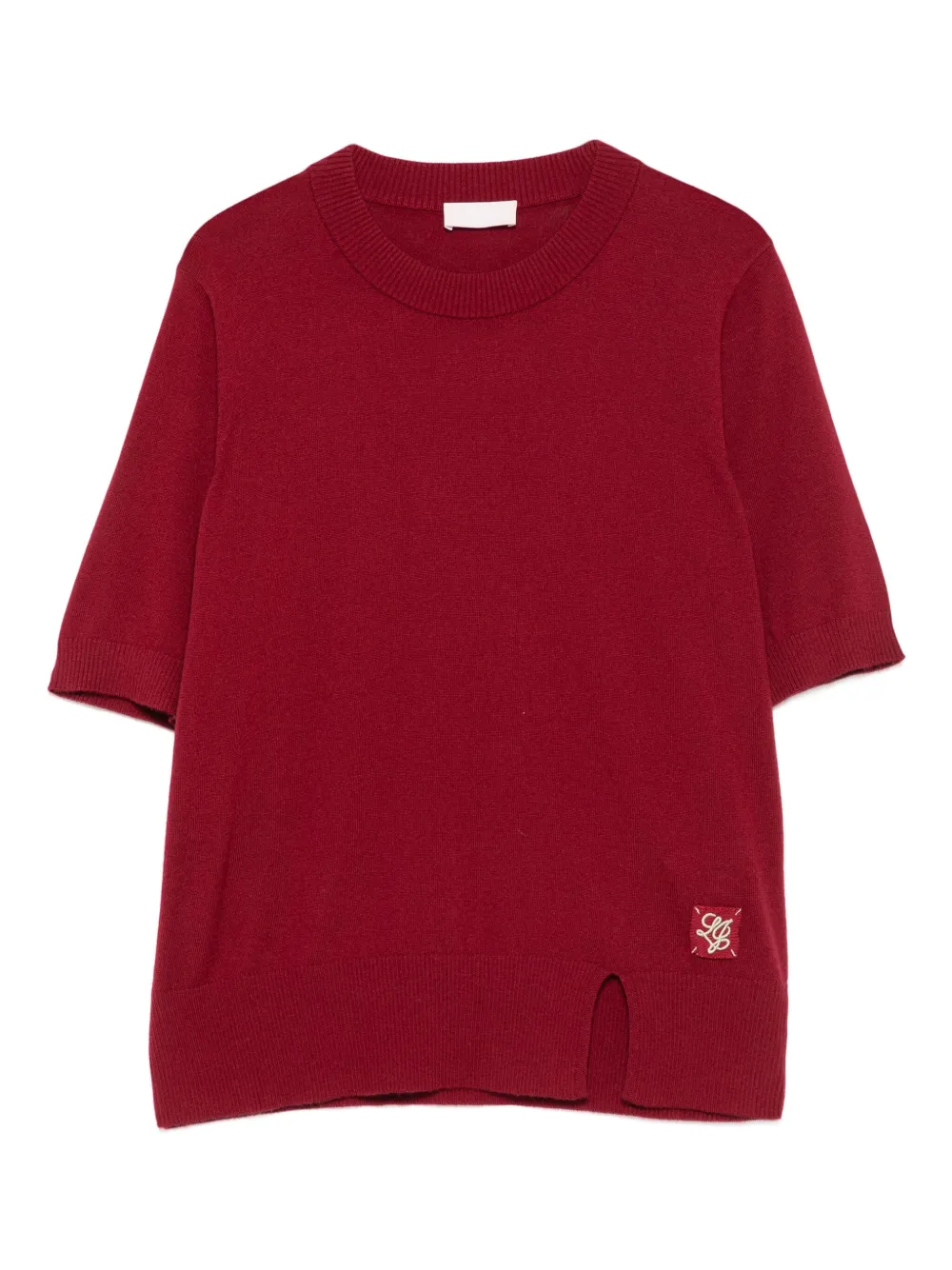 LIU JO logo-patch short-sleeve T-shirt | Red | Image 1