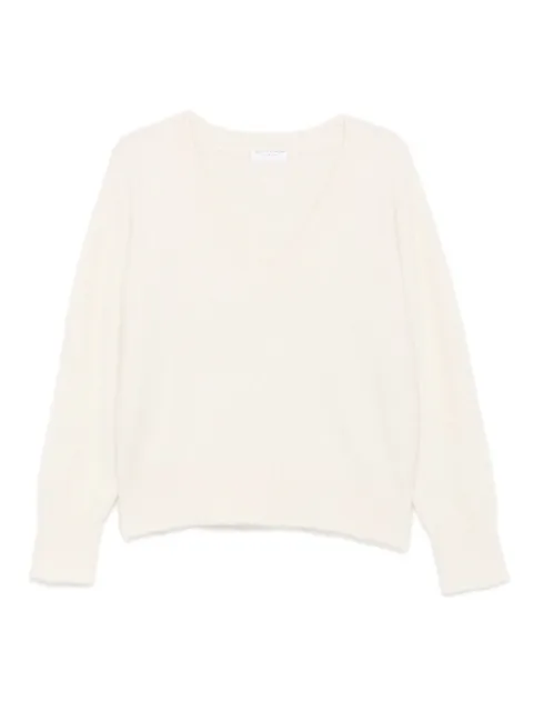Majestic Filatures V-neck long-sleeve sweater