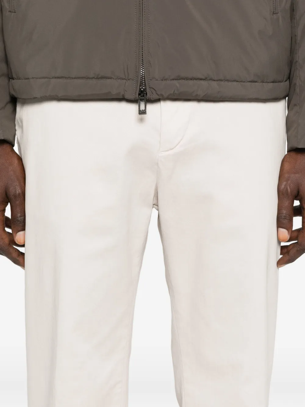40 WEFT Broek van stretch-katoen Wit