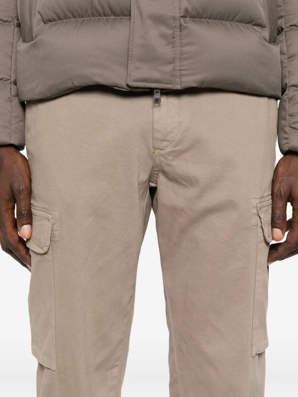 40 WEFT Broek met cargo zak Beige