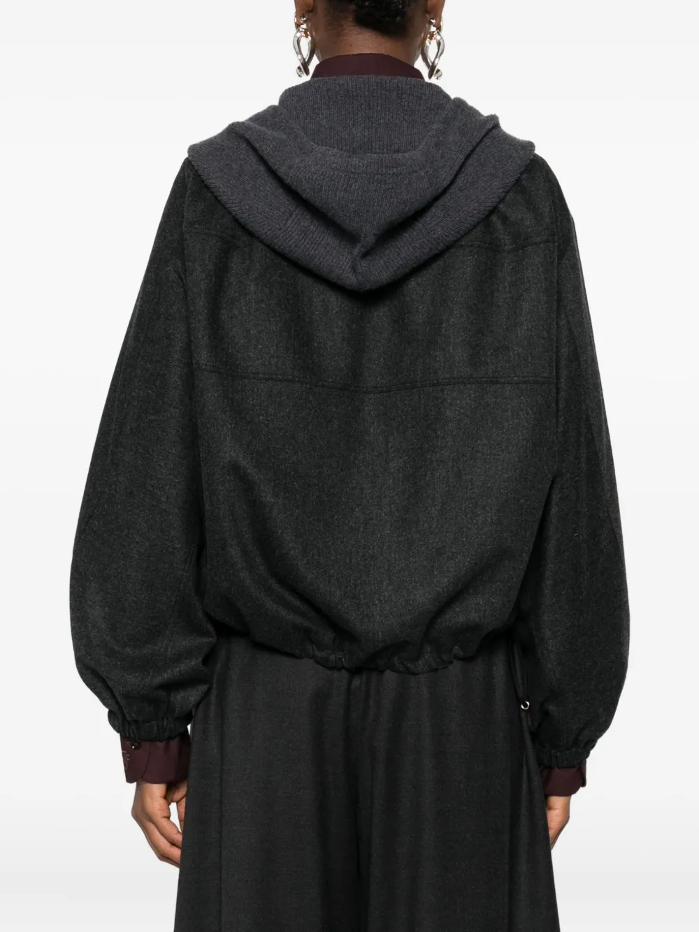 Fabiana Filippi Jack met capuchon Zwart