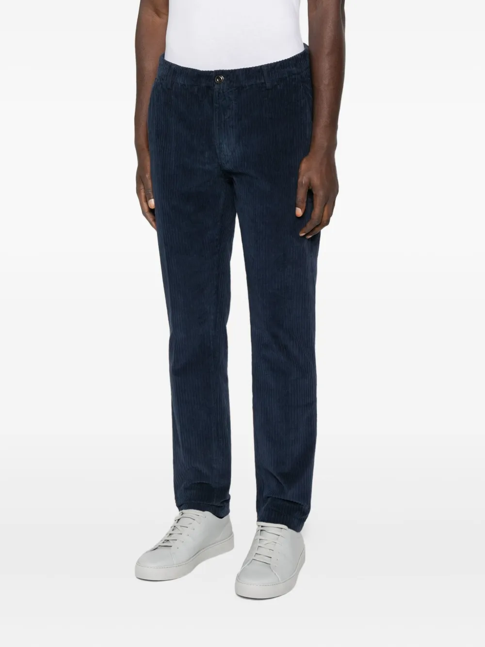40 WEFT Ribfluwelen broek Blauw