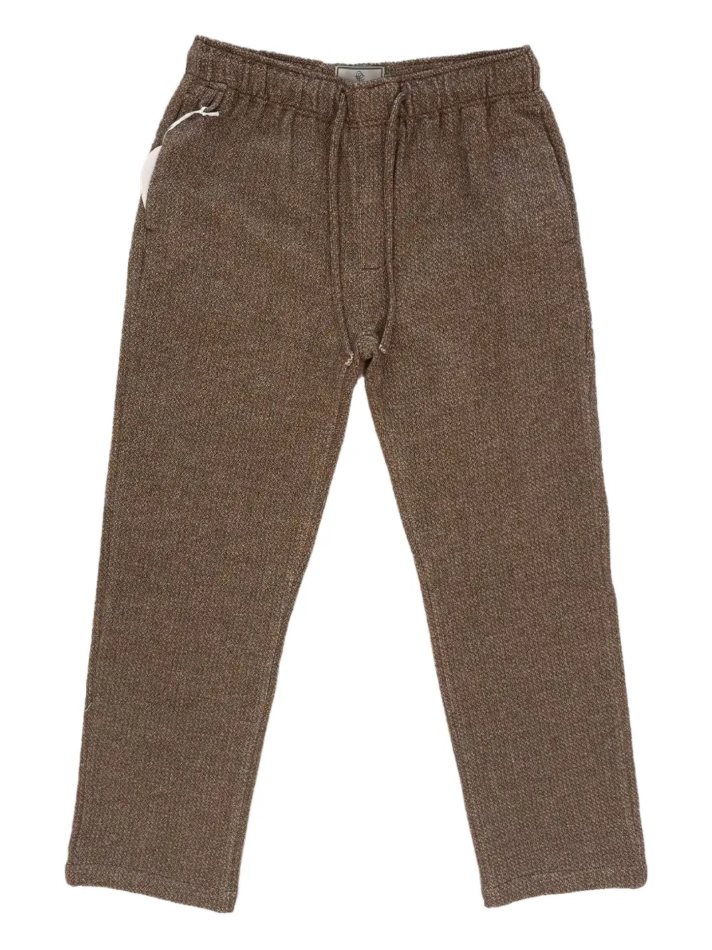 Maison Labiche Drawstring Trousers In Brown