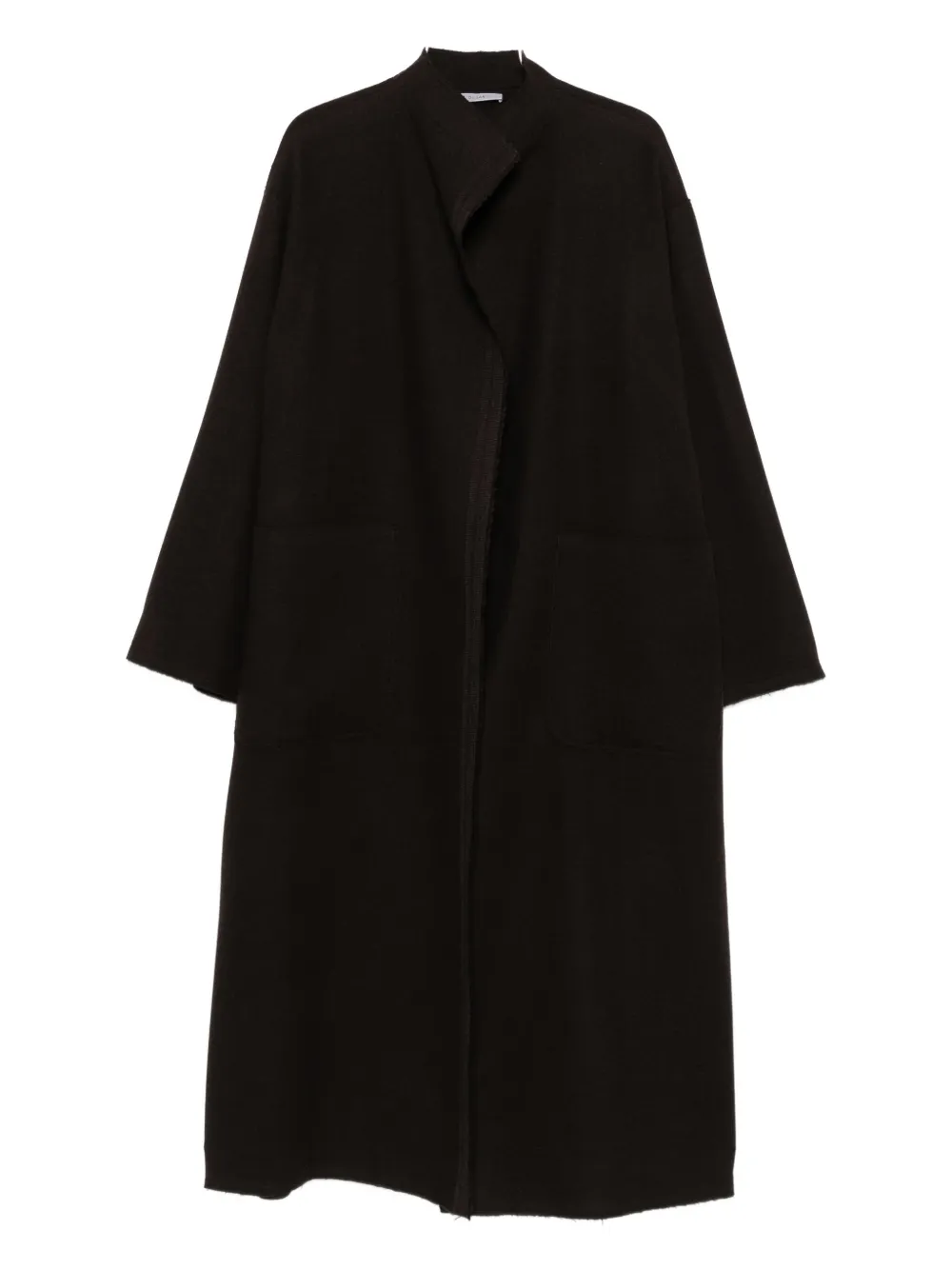 Dušan Open-front Coat In Brown