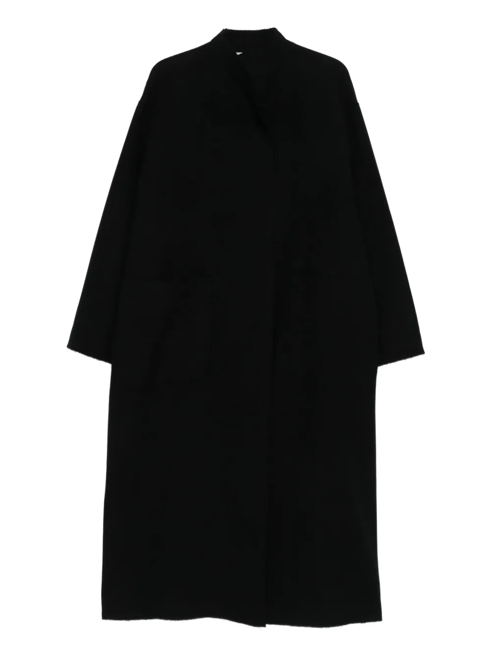 Dusan patch-pocket coat | Black | Image 1