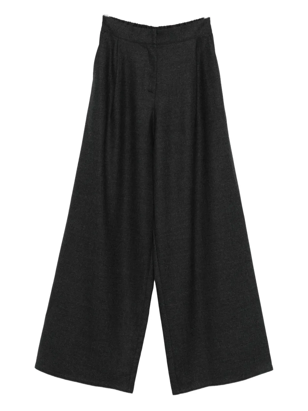 Dušan Elasticated Wool Trousers In Black