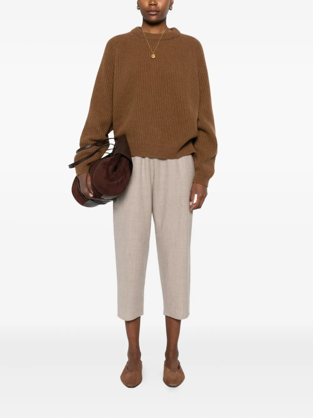 Dušan Elastic-waist Trousers In Neutral