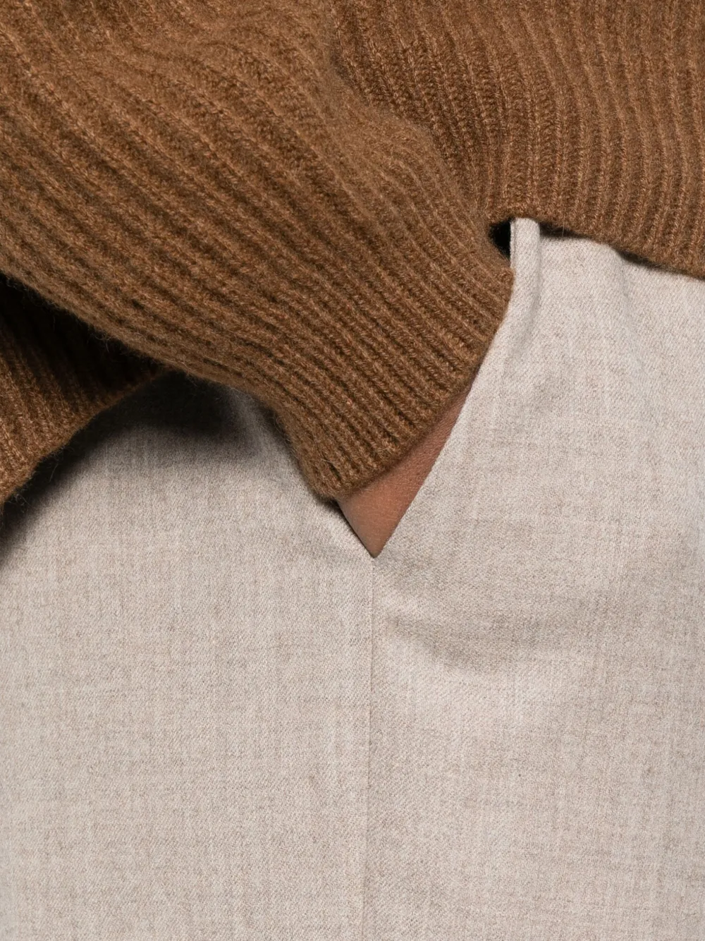 Dušan Elastic-waist Trousers In Neutral