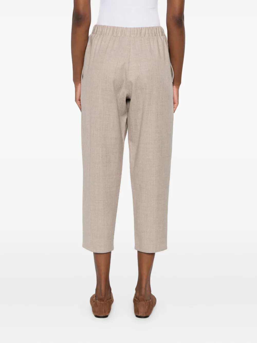 Dušan Elastic-waist Trousers In Neutral