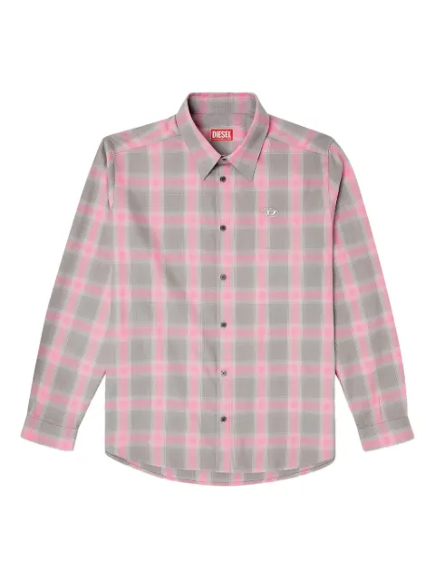 Diesel camisa manga larga con motivo de cuadros