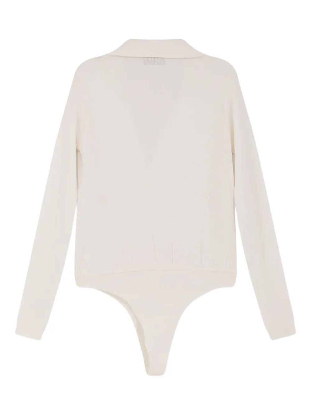 Elisabetta Franchi chain-embellished ribbed bodie - Beige