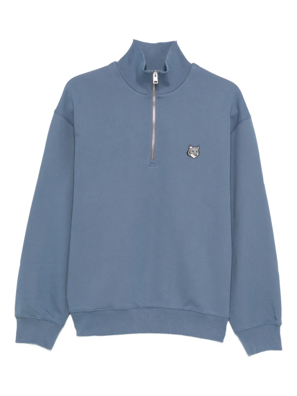 Maison Kitsuné Fox Head half-zip sweatshirt - Blu