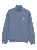 Maison Kitsuné Fox Head half-zip sweatshirt - Blue