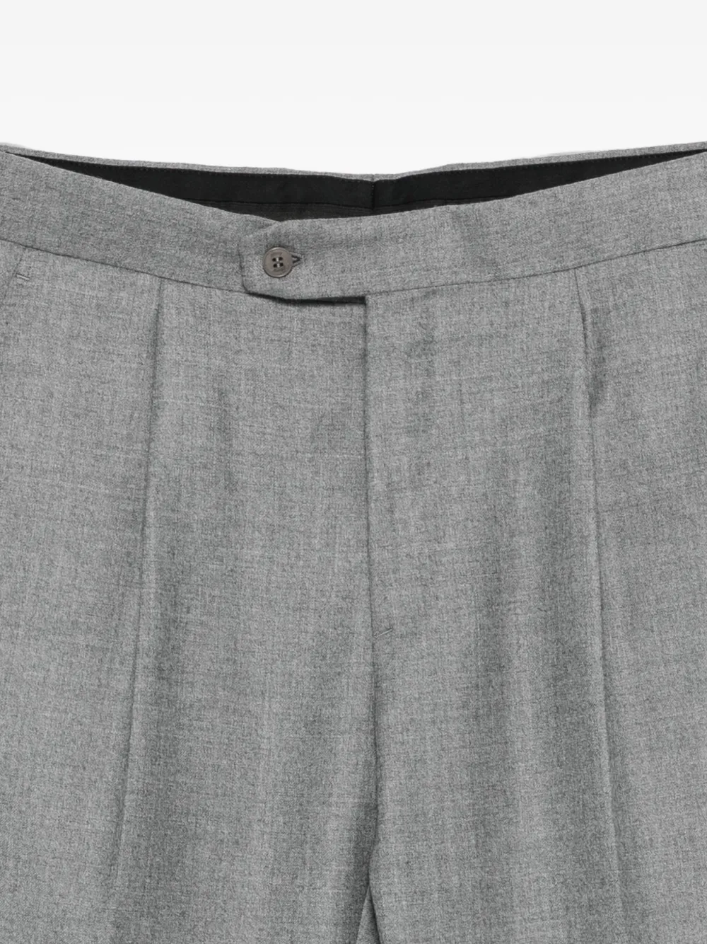 Brioni Pleated Wool Pants In Gray