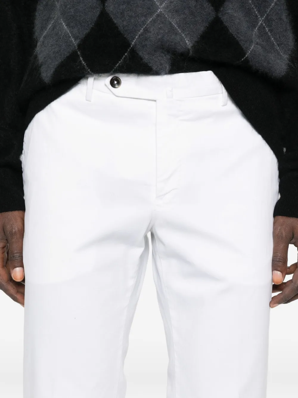 Pt Torino Straight-leg Trousers In White