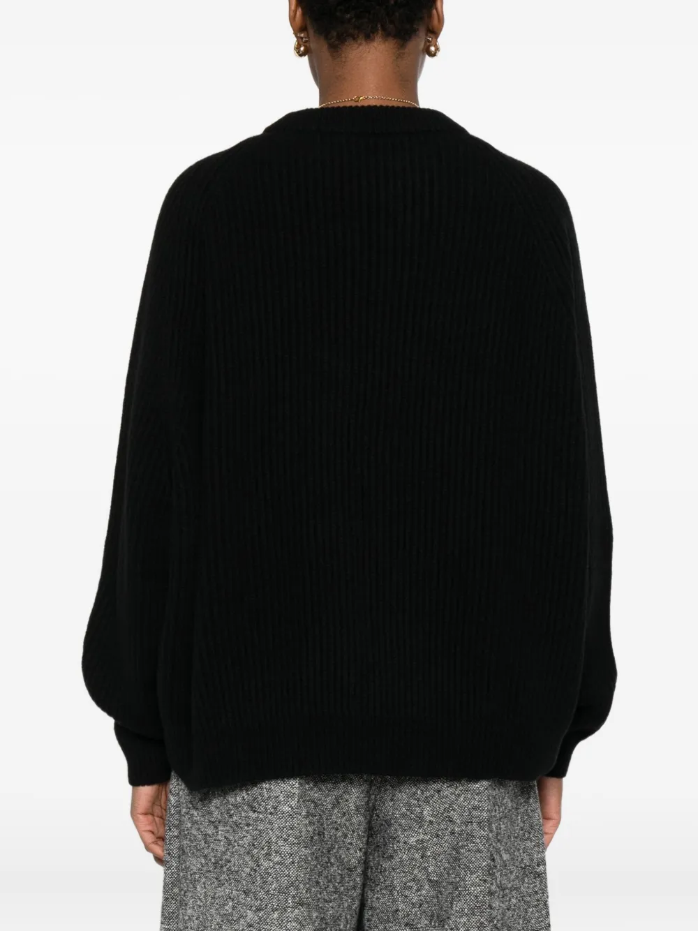 Dusan Trui met ronde hals Zwart