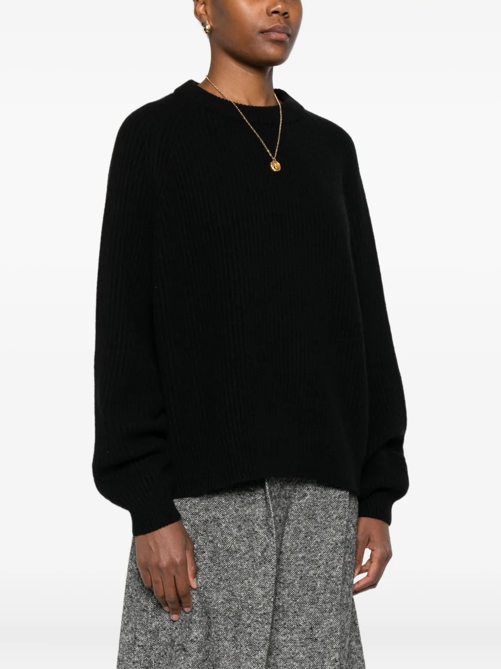 Dusan Trui met ronde hals Zwart