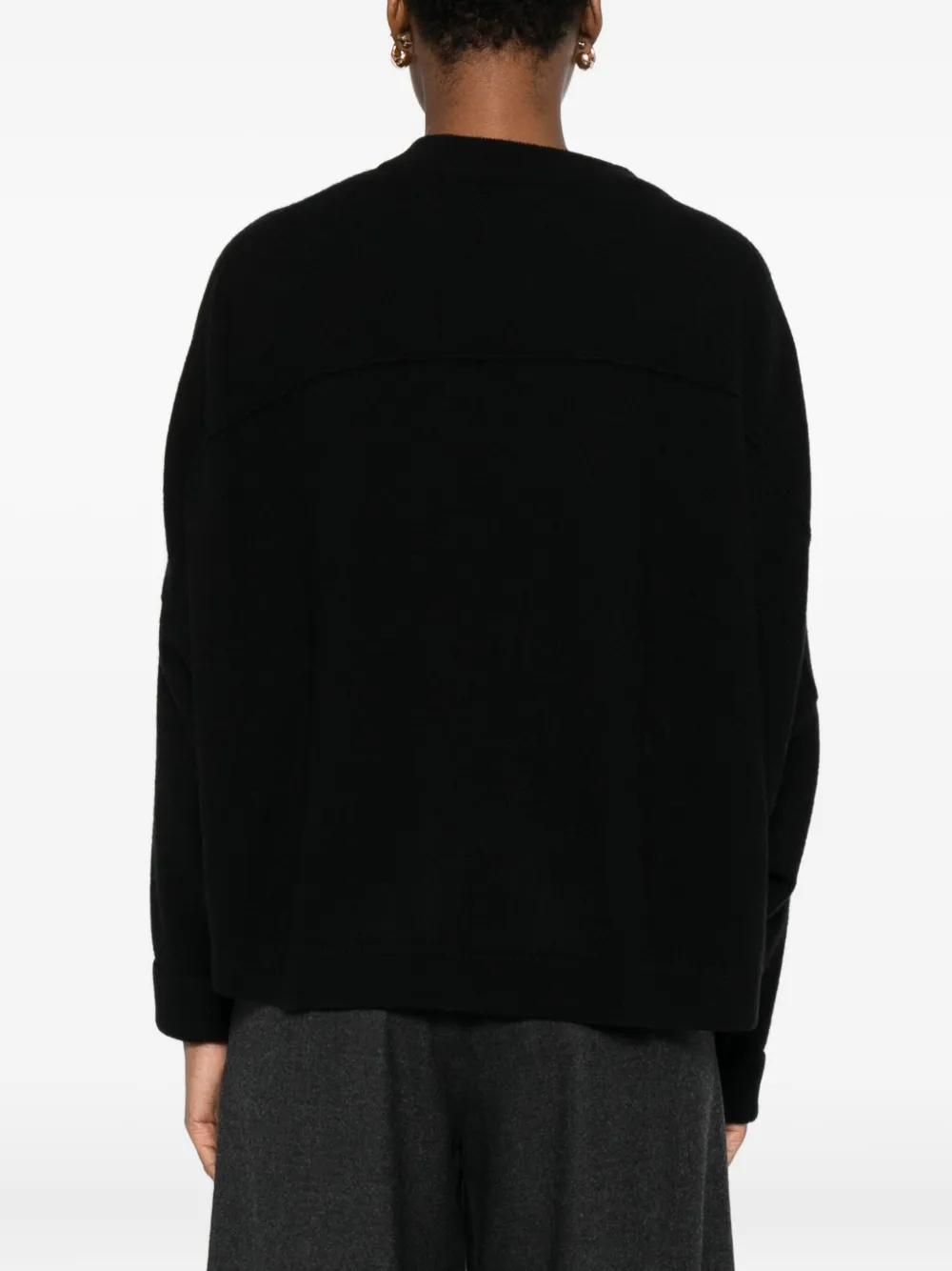 Dusan Trui met ronde hals Zwart