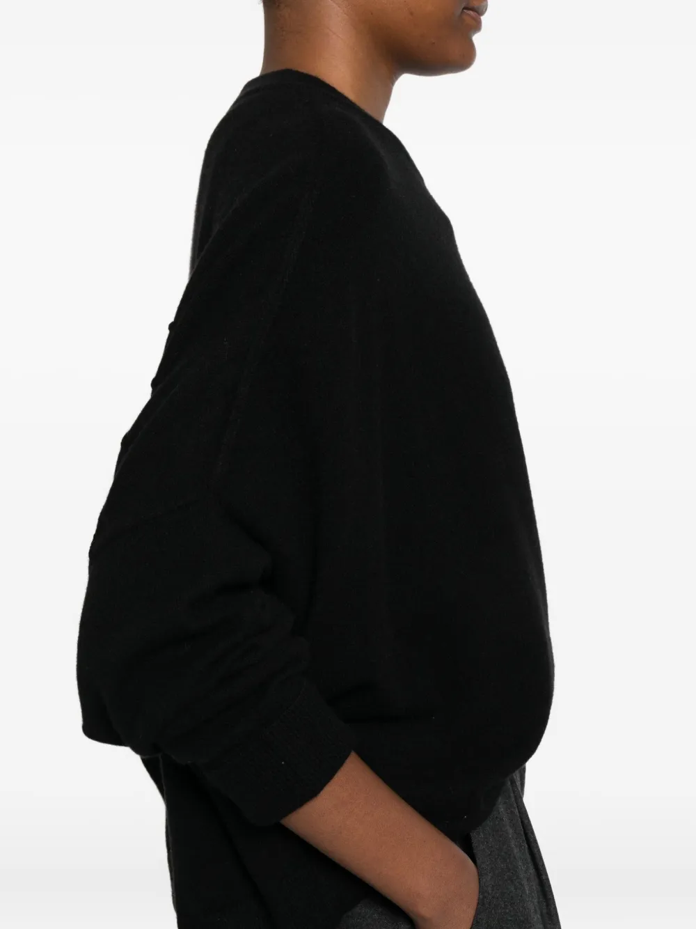 Dusan Trui met ronde hals Zwart