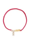 Saint Laurent Pre-Owned 1993 braided-cord logo-plaque belt - Gold