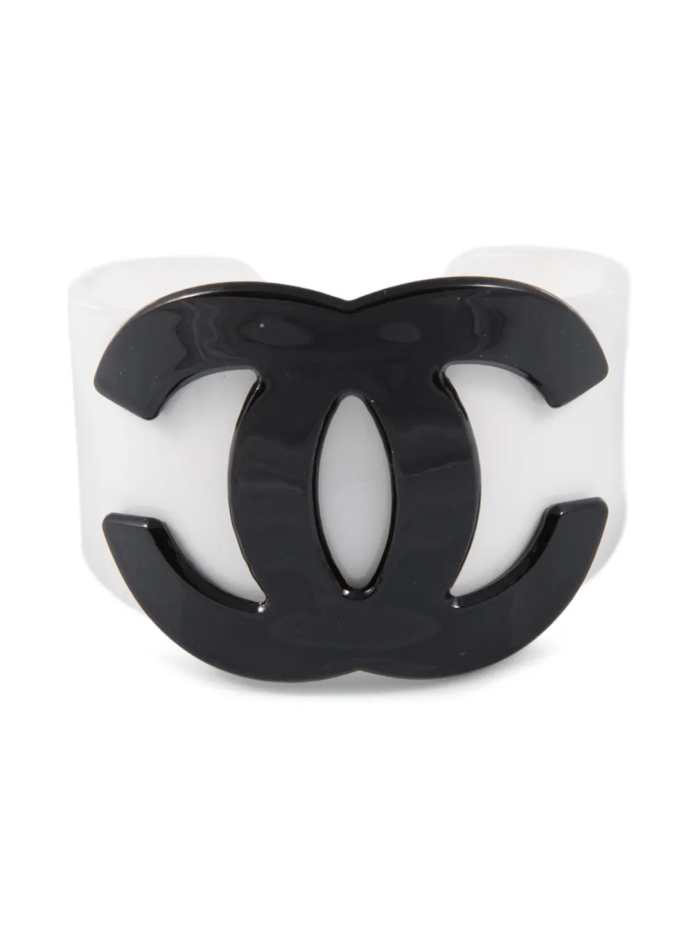 CHANEL Pre-Owned 2000s logo resin bracelet | White | Image 1