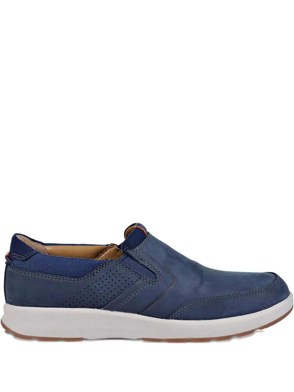 Clarks Originals Un Trail Step perforated-detail loafers Blauw
