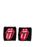 Chrome Hearts rolling-stones tongue wristband - Black