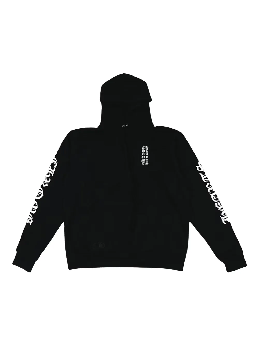 Chrome Hearts vertical logo hoodie | Black | Image 1