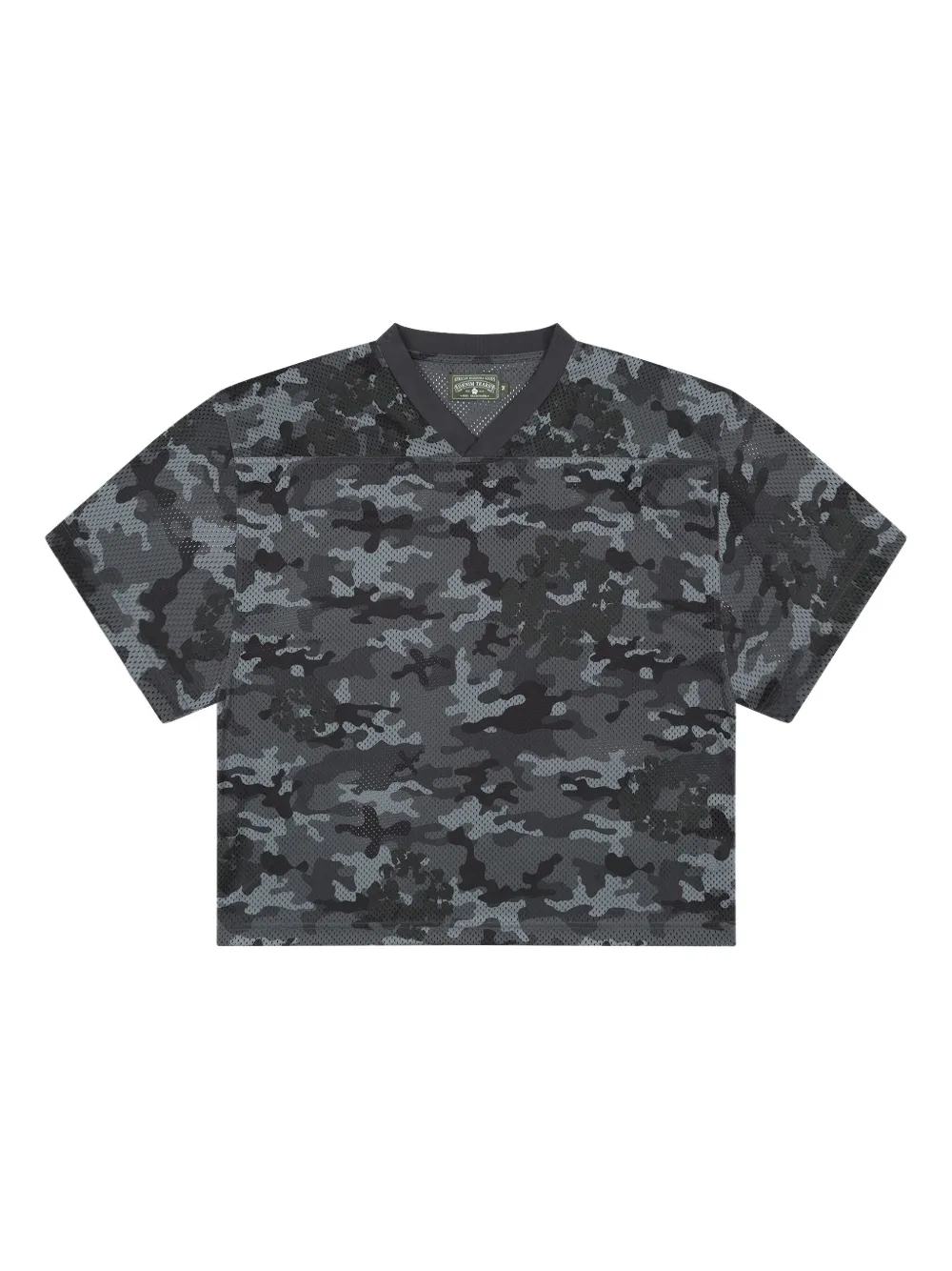 Denim Tears T-shirt in rete con stampa camouflage - Nero