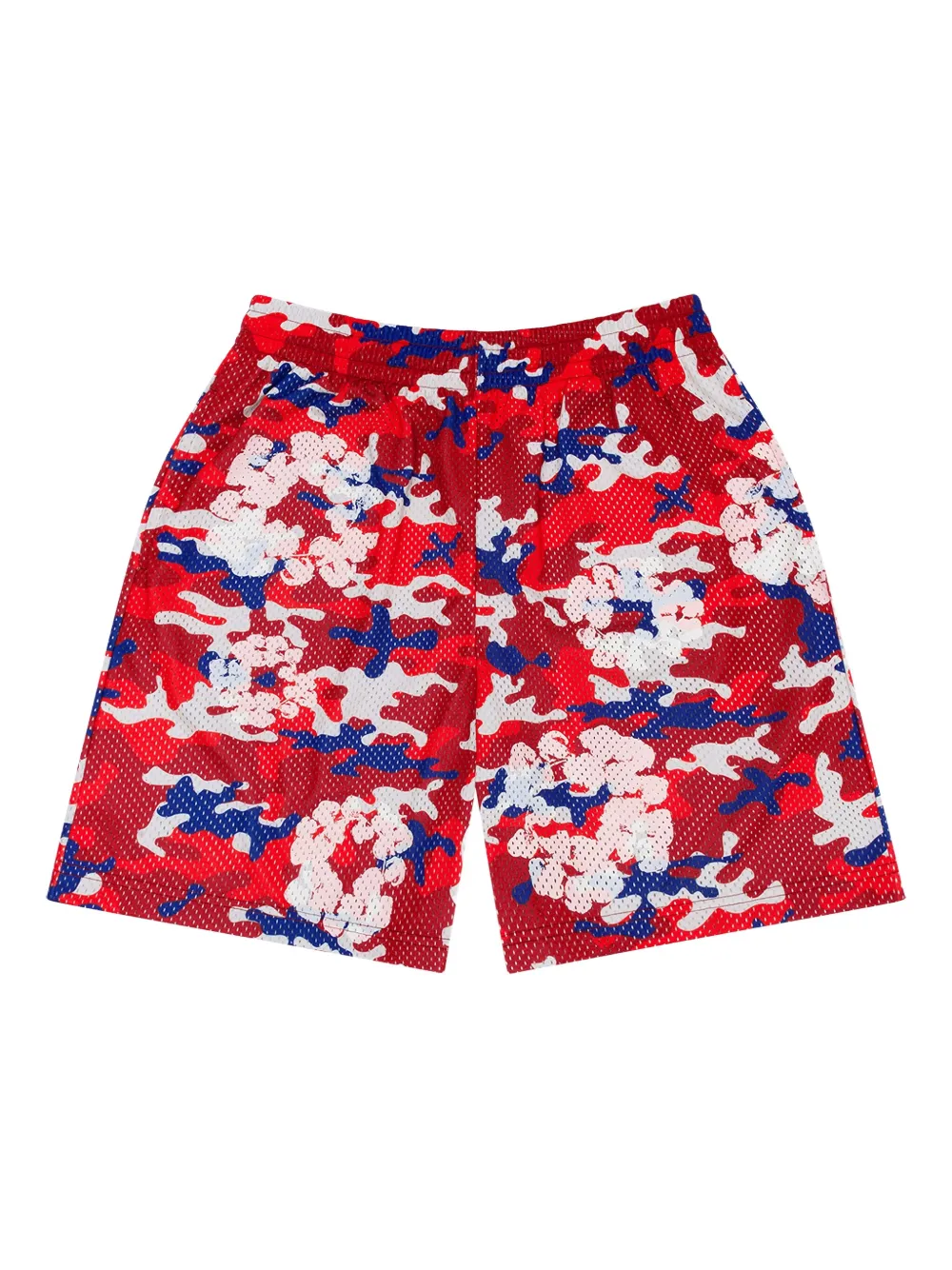 Denim Tears Shorts Camo in rete - Rosso
