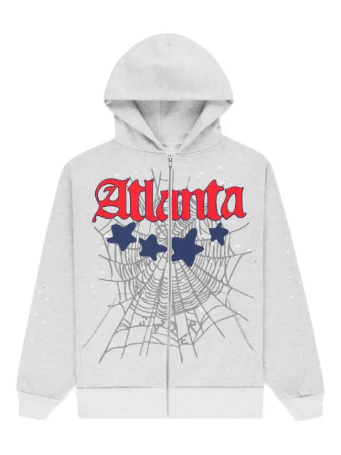 SP5DER Atlanta spiderweb hoodie